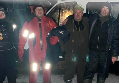 На Київщині врятували трьох рибалок