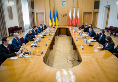 Встреча главы МИД Польши Збигнева Рау и министра иностранных дел Украины Дмитрия Кулебы