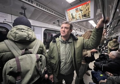 Микола Тищенко у метро
