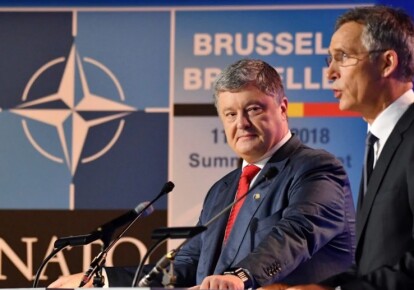 Генсек НАТО Йенс Столтенберг и Петр Порошенко