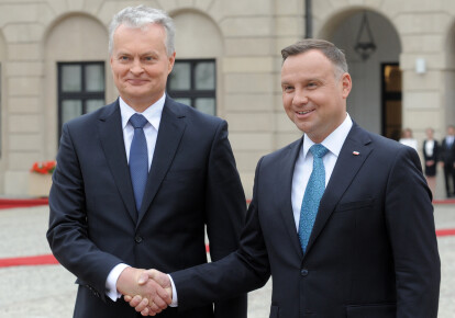 Президент Польщі Анджей Дуда і президент Литви Гітанас Науседа
