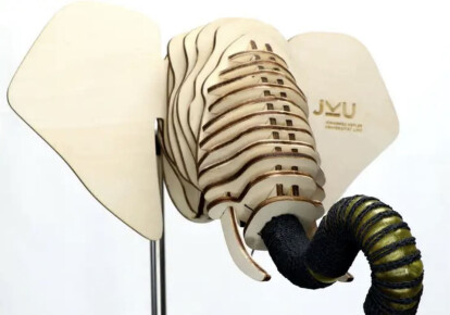 Хобот слона зроблений з біорозкладаного гелю. Фото: Soft Materials Lab, JKU Linz