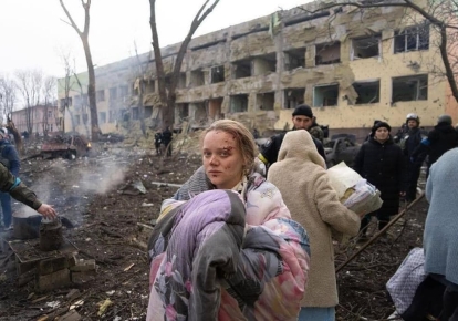 Уничтоженная россиянами детская больница в Мариуполе