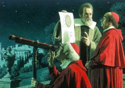 Вехой в разрыве церкви с наукой принято считать дело Галилео Галилея. Иллюстрация: space.com