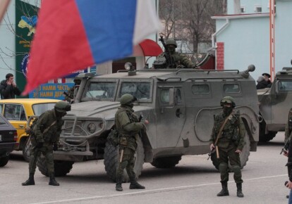 Российские военные в Крыму. Фото: УНИАН