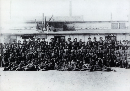Участники Второго Зимнего похода перед началом рейда 1921 г.