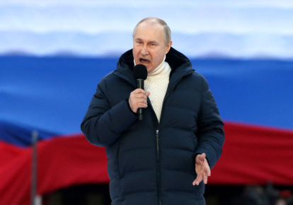 Владимир Путин выступил на концерте, посвященном годовщине аннексии Крыма