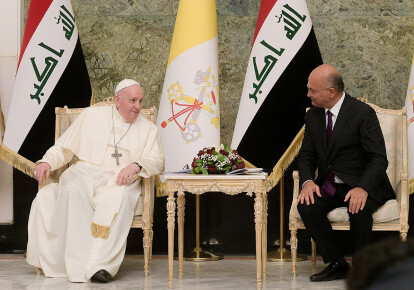 Франциск и президент Ирака Бахрам Салем