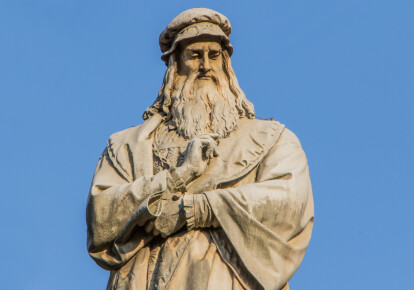 Статуя Леонардо да Вінчі в Мілані. Фото: Getty Images