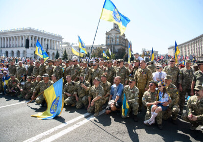 Учасники Маршу захисників України 24 серпня 2019/Getty Images