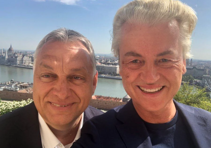 Премьер Венгрии Виктор Орбан и Герт Вилдерс