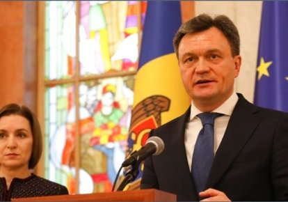 Президент Молдови Майя Санду та кандидат на посаду прем'єр-міністра Дорін Речан