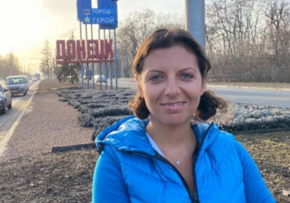 Пропагандистка Маргарита Симоньян на Донбасі