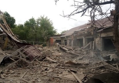 Зруйнований дитячий садок на Сумщині