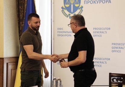 Керівник САП Олександр Клименко (зліва) та генпрокурор Андрій Костін