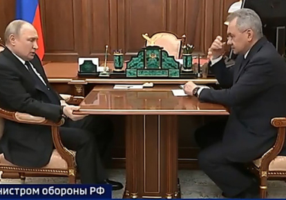 Президент Росії Володимир Путін та голова міноборони РФ Сергій Шойгу