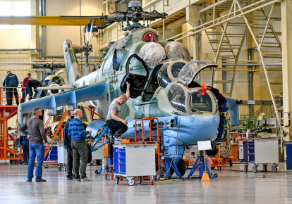 Производство вертолетов на заводе "Мотор Сич"