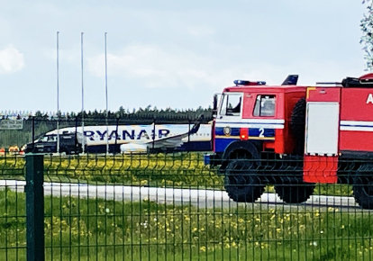 Самолет компании Ryanair в аэропорту Минск, Беларусь, 23 мая 2021 г.
