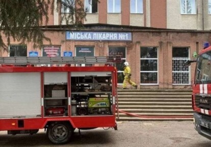 Пожар в городской больнице Черновцов