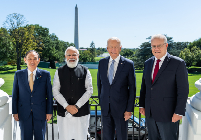 Джо Байден и лидеры Индии, Австралии и Японии