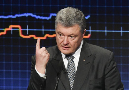 Петро Порошенко в ефірі програми "Свобода слова". Фото: УНІАН