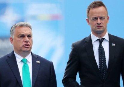 Прем'єр Угорщини Віктор Орбан та очільник МЗС країни Петер Сіярто