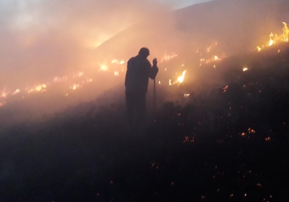 Пожар в Закарпатье