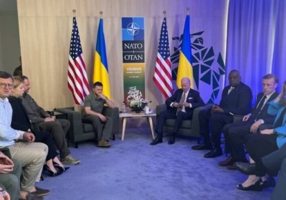 Зустріч Байдена та Зеленського на саміті НАТО у Вільнюсі