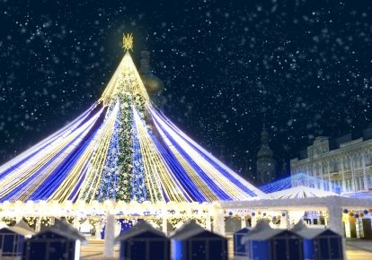 Эскиз новогодней елки в Киеве