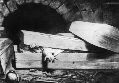 Погребённый заживо во времена холеры, Антуан Вирц, 1854