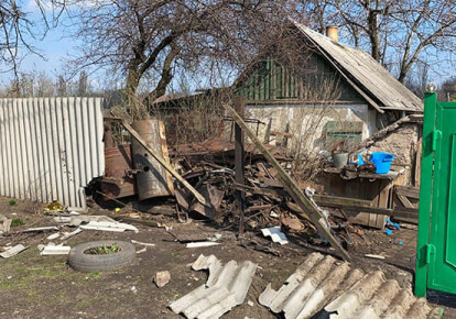 Разрушения из-за обстрела оккупантов на Донбассе