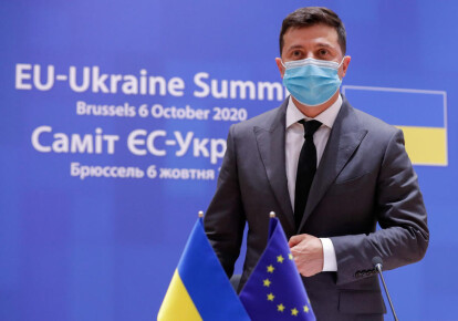 Володимир Зеленський під час старту самміта "Україна - ЄС" в Брюселі