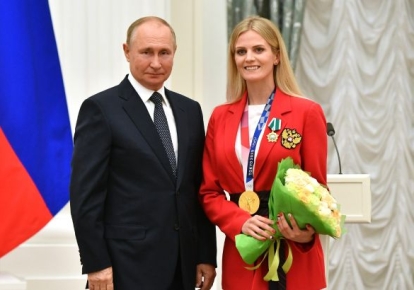 Владимир Путин и Марина Голядкина