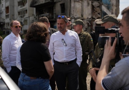 Премьер-министр Люксембурга Ксавье Беттель посетил разрушенную решистами Бородянку