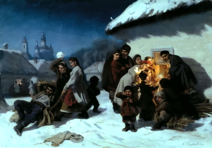 Картина Константина Трутовского "Колядки"