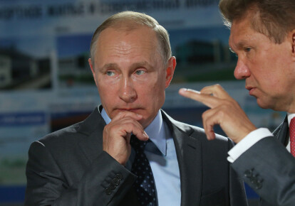 Президент РФ Володимир Путін і глава "Газпрому" Олексій Міллер