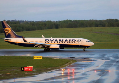 Самолет авиакомпании Ryanair