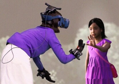Мати змогла знову побачити свою померлу дочку за допомогою технології віртуальної реальності. Фото: скріншот програми "I Met You"