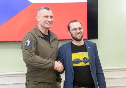 Виталий Кличко и Томаш Копечный