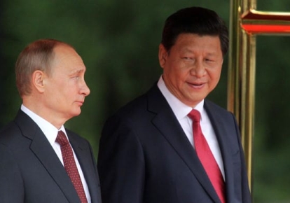 Президент РФ Володимир Путін та лідер КНР Сі Цзінпін