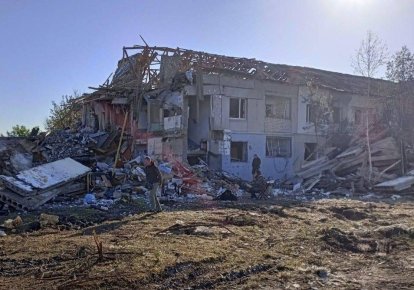 Зруйнований ракетою будинок на Дніпропетровщині