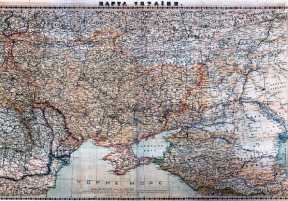 Карта України, 1918