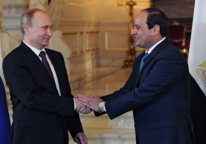 Президент РФ Володимир Путін та його єгипетський колега Абдель Фатх ас-Сісі