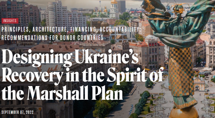 План Маршалла от Фонда Маршалла. Во что хотят превратить Украину после войны 
