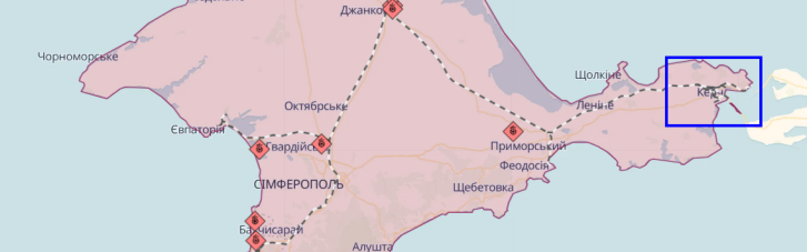 Сегодня снова на востоке оккупированного Крыма сработала враждебная ПВО