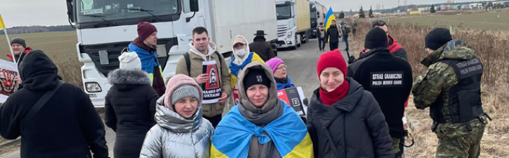 У Польщі активісти блокують фури з вантажами до Росії та Білорусі