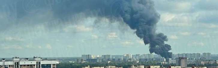 В Санкт-Петербурге вспыхнул масштабный пожар на нефтебазе