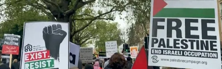 Тысячи людей в Европе вышли на улицы в поддержку палестинцев