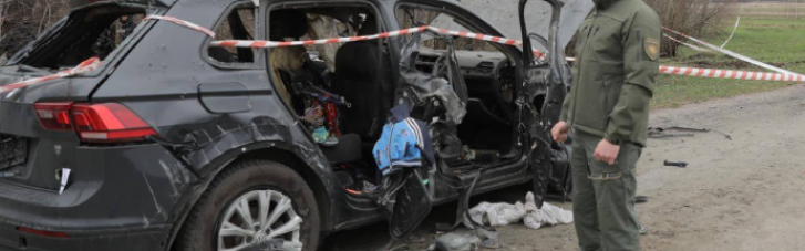 Біля Макарова поліція знайшла розстріляне авто: рашисти вбили трьох жінок і двох дітей (ВІДЕО)