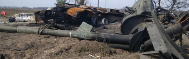 На Чернігівщині українські захисники знищили ворожу колону бронетехніки